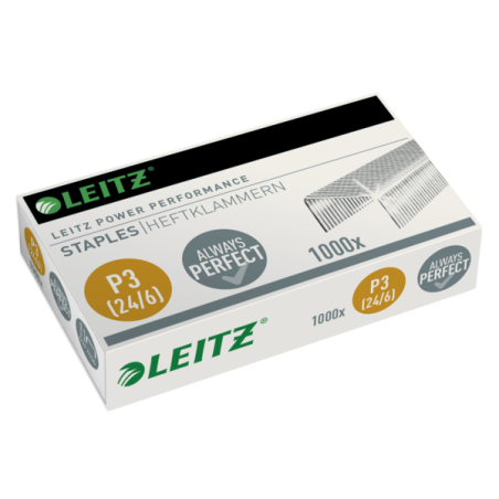 Zszywki Leitz Galwanizowane, 24/6, 1000 Szt., 55700000