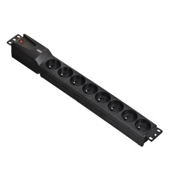 Listwa Przeciwprzepięciowa Lestar Lzrm 810 Bw G-A K.:cz 1,5M Iec3 (8 X Ute  1,5M  Kolor Czarny)