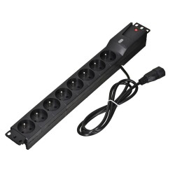 Listwa Przeciwprzepięciowa Lestar Lzrm 810 Bw G-A K.:cz 1,5M Iec3 (8 X Ute  1,5M  Kolor Czarny)