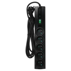 Listwa Antyprzepięciowa Ever Classic 3,0M (5 X Ute  10 A  Kolor Czarny) (T/Lz09-Cla030/0000)