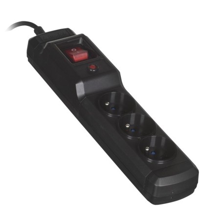 Listwa Przeciwprzepięciowa Activejet (3 X Ute  10 A  1,5M  Kolor Czarny)
