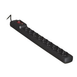 Listwa Przeciwprzepięciowa Activejet Acj Combo 9Gn 1,5M (9 X Ute  10 A  1,5M  Kolor Czarny)