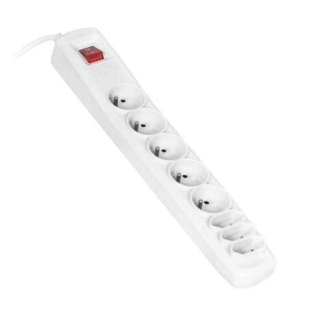 Listwa Przeciwprzepięciowa Activejet Acp-8Ex Apn-8G/1,5M-Gr (3 X Typ C, 5 X Ute  10 A  1,5M  Kolor Szary)