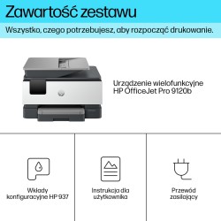 Hp Officejet Pro 9120B Bezprzewodowe All-In-One W Kolorze Drukarka, Drukowanie Dwustronne  Kopiowanie, Skanowanie
