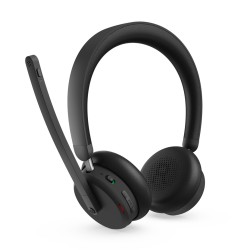 Lenovo 6550 Zestaw Słuchawkowy Bezprzewodowy Opaska Na Głowę Biuro/Centrum Telefoniczne Usb Type-C Bluetooth Czarny
