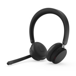 Lenovo 6550 Zestaw Słuchawkowy Bezprzewodowy Opaska Na Głowę Biuro/Centrum Telefoniczne Usb Type-C Bluetooth Czarny