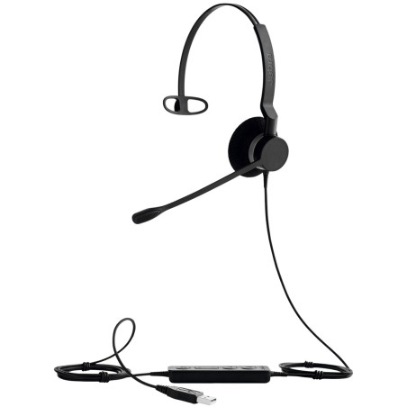 Jabra 2393-829-109 Słuchawki/Zestaw Słuchawkowy Przewodowa Opaska Na Głowę Biuro/Centrum Telefoniczne Usb Typu-A Czarny