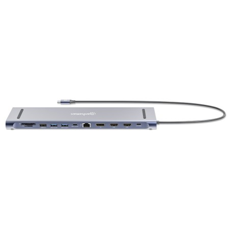Manhattan Stacja Dokująca 12-W-1 4K 1Xhdmi 2Xdp 3Xusb-A