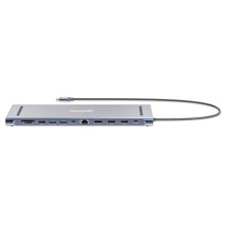 Manhattan Stacja Dokująca 12-W-1 4K 1Xhdmi 2Xdp 3Xusb-A