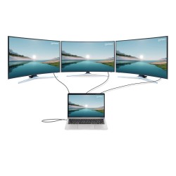 Manhattan Stacja Dokująca 12-W-1 4K 1Xhdmi 2Xdp 3Xusb-A