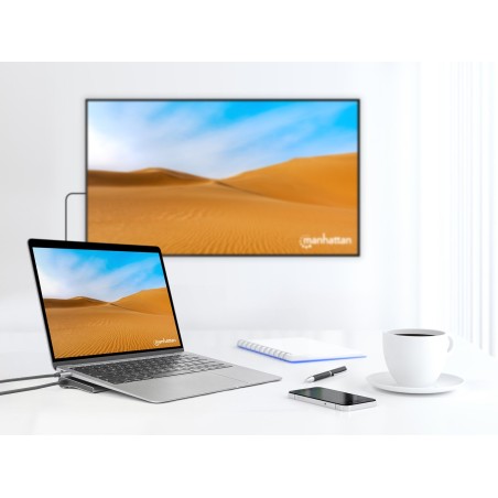 Manhattan Stacja Dokująca 12-W-1 4K 1Xhdmi 2Xdp 3Xusb-A