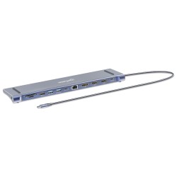 Manhattan Stacja Dokująca 12-W-1 4K 1Xhdmi 2Xdp 3Xusb-A