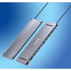 Manhattan Stacja Dokująca 12-W-1 4K 1Xhdmi 2Xdp 3Xusb-A