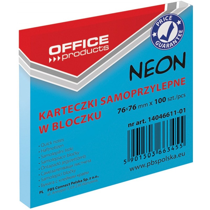 Karteczki Office Products 76*76Mm