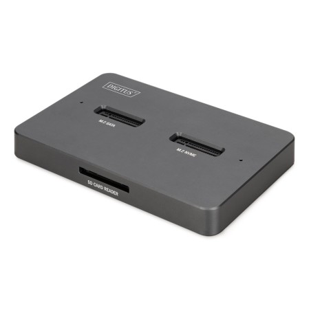 Stacja Dokująca Usb-C 3.2 Gen2 Dla Dysków Ssd M.2 Duo Nvme Oraz Sata (Max. 2X 4 Tb) Z Czytnikiem Kart Sd-Express 7.1 (Max. 2 Tb)