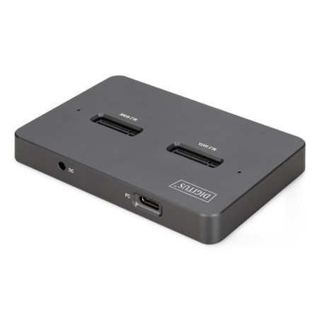Stacja Dokująca Usb-C 3.2 Gen2 Dla Dysków Ssd M.2 Duo Nvme Oraz Sata (Max. 2X 4 Tb) Z Czytnikiem Kart Sd-Express 7.1 (Max. 2 Tb)
