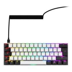 Klawiatura Sharkoon Gaming Keyboard Skiller Sgk50S4 Gen2 Biało-Żółte Rgb