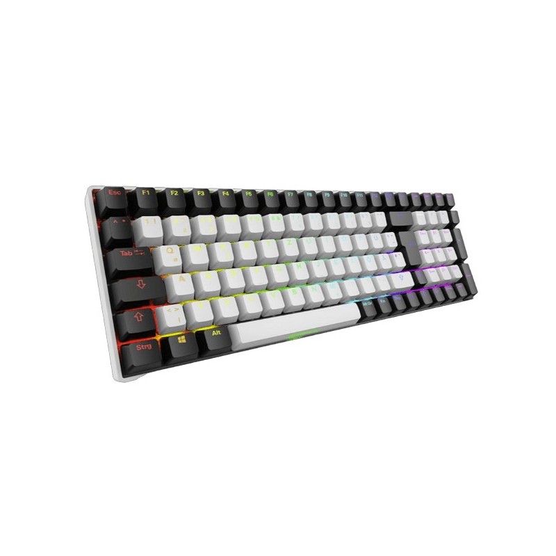 Klawiatura Gamingowa Sharkoon Gaming Keyboard Skiller Sgk50S2 Pbt Czarno-Żółty Rgb