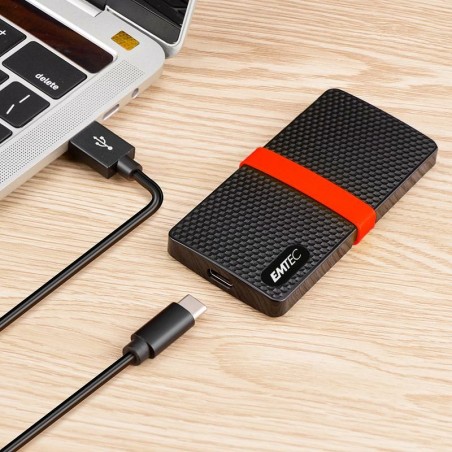 Dysk Emtec X200 - 2 Tb - Usb Type-C - 3.2 Gen 1 (3.1 Gen 1) - 450 Mb/S - 5 Gbps