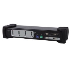 Wyposaż Się W 4-Portowy Monitor Combo - Przełącznik Kvm/Audio/Usb - Ps/2, Usb - 4 X Kvm/Audio - 1 Użytkownik Lokalny - Komputer 