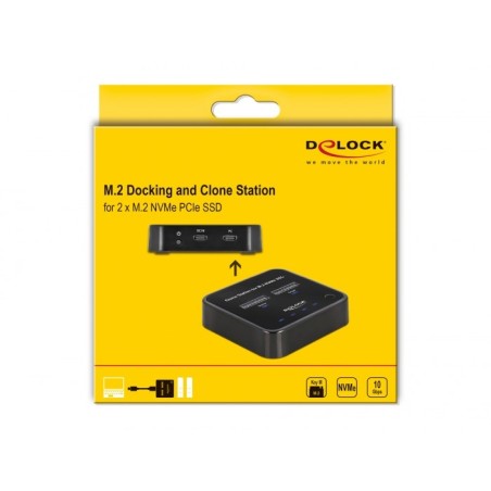 Delock Stacja Dokująca M.2 Dla 2 X M.2 Nvme Pcie Ss