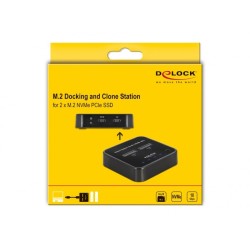 Delock Stacja Dokująca M.2 Dla 2 X M.2 Nvme Pcie Ss
