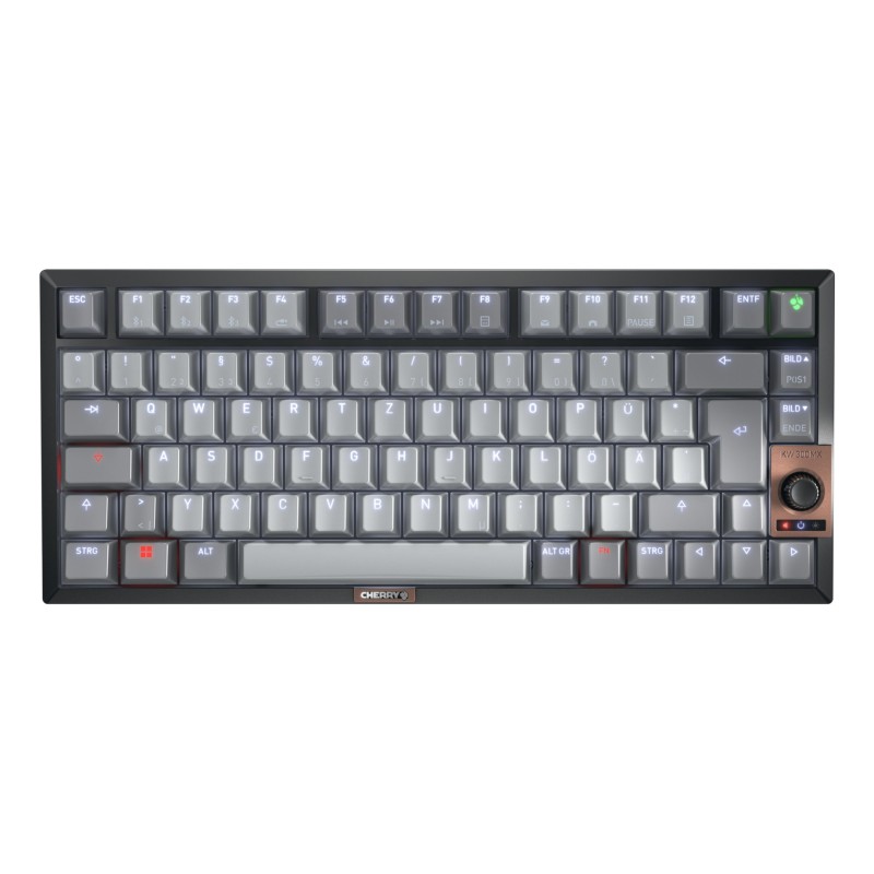 Cherry Tas Klawiatura Bezprzewodowa Mx 2A Cicha Czerwona Lt De