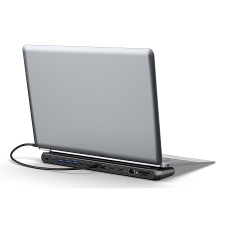 Stacja Dokująca Usb-C 12 Portowa, Max. 8K/30Hz Z Hdr, Hdmi, Dp, Max. 3 Monitory (Mst), Usb-C 3.2 Gen2, Gigabit Ethernet, Sd/Micr
