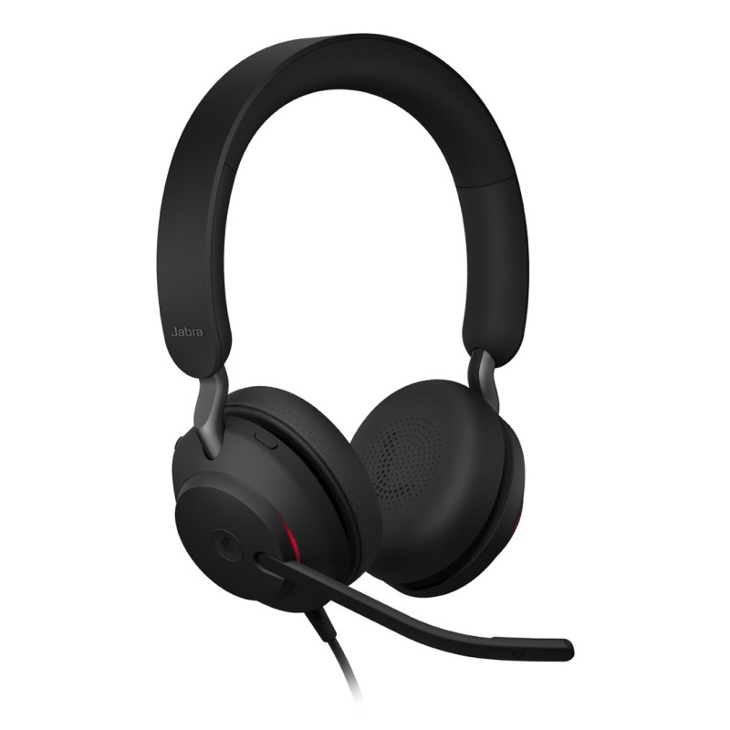 Jabra Evolve2 40 Se Zestaw Słuchawkowy Przewodowa Opaska Na Głowę Połączenia/Muzyka Usb Type-C / Usb Type-A Czarny