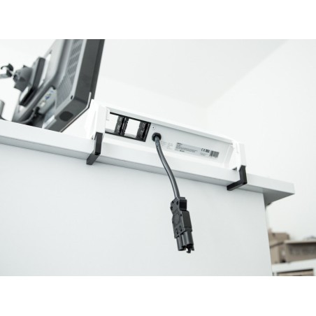 Bachmann Desk 2 Gniazdo Stołowe 3-Drożne, Kolor: Inox