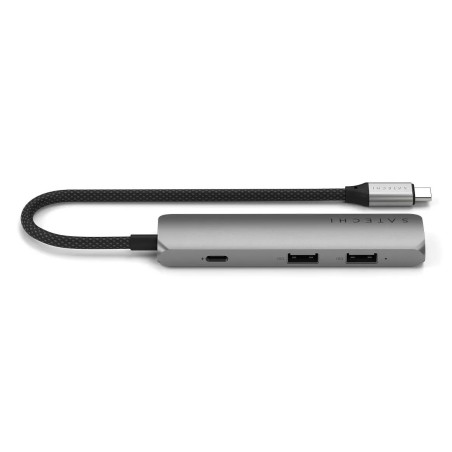 Aluminiowy Adapter Do Urządzeń Mobilnych Usb-C Satechi 4-In-1 Usb-C Slim Multiport Adapter 4K (Space Gray)