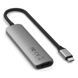 Aluminiowy Adapter Do Urządzeń Mobilnych Usb-C Satechi 4-In-1 Usb-C Slim Multiport Adapter 4K (Space Gray)