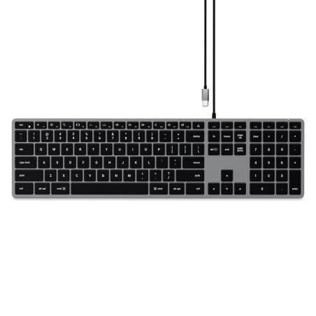 Klawiatura Satechi Slim W3 Z Układem Numerycznym Usb-C (Space Gray) Us
