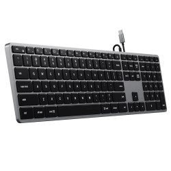 Klawiatura Satechi Slim W3 Z Układem Numerycznym Usb-C (Space Gray) Us