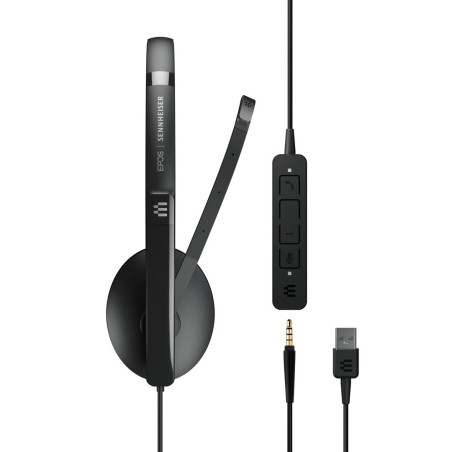 Zestaw Słuchawkowy Epos Adapt 135 Usb Ii Przewodowa Opaska Na Głowę Biuro/Centrum Telefoniczne Usb Typu-A Czarny