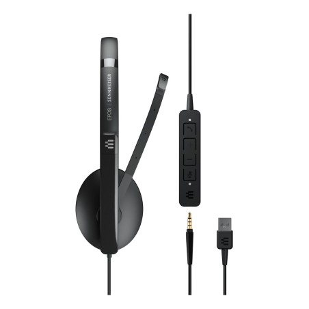 Zestaw Słuchawkowy Epos Adapt 135 Usb Ii Przewodowa Opaska Na Głowę Biuro/Centrum Telefoniczne Usb Typu-A Czarny