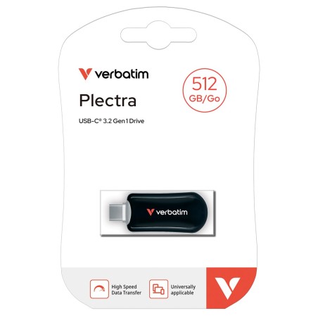 Pamięć Flash Usb-C Stick Verbatim Plectra Black 512 Gb