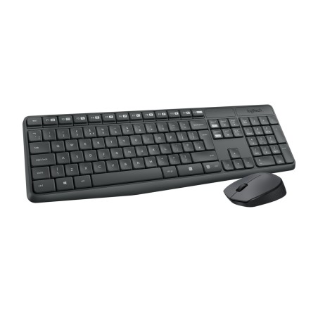 Logitech Klawiatura Mk235 Wireless Kbd+Mouse Grey Cz