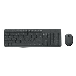 Logitech Klawiatura Mk235 Wireless Kbd+Mouse Grey Cz