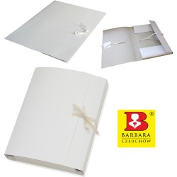 Teczka Kartonowa Wiązana Barbara A4/50Mm/350G Biała