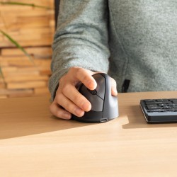 Ergonomiczna Mysz R-Go Maus He Ergonomisch Rechts Bluetooth Mittel Schwarz/Sil Retail