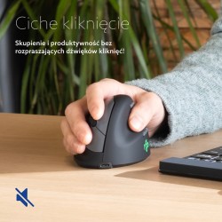 Ergonomiczna Mysz R-Go Maus He Ergonomisch Rechts Bluetooth Mittel Schwarz/Sil Retail