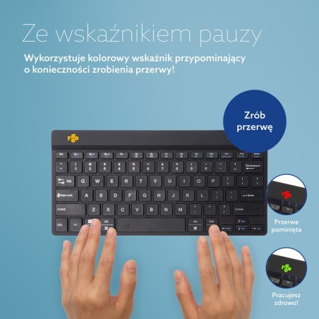 Klawiatura R-Go Compact Break - Tastatur - Multie