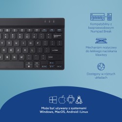 Klawiatura R-Go Compact Break - Tastatur - Multie