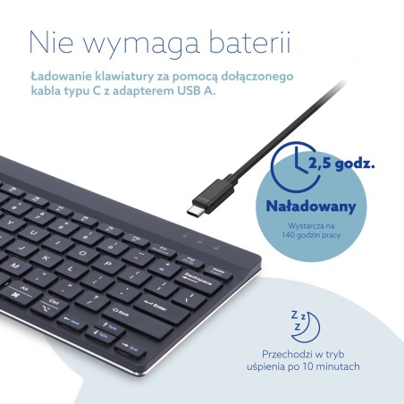 Klawiatura R-Go Compact Break - Tastatur - Multie