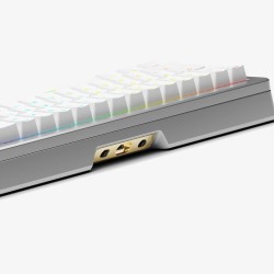 Klawiatura Glorious Gmmk 3 Pro He Wireless 65% Custom Gaming-Tastatur - Pre-Built, Ansi (Usa), Fox He Switches, Srebrna