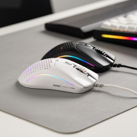 Myszka Glorious Model O 2 Mini Gaming Maus, Rgb - Biała