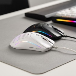 Myszka Glorious Model O 2 Mini Gaming Maus, Rgb - Biała