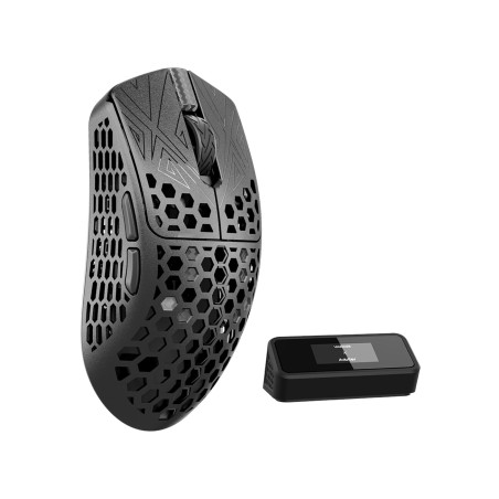 Mysz Gamingowa Vancer Akitsu Carbon Fiber, Bezprzewodowa - Czarna