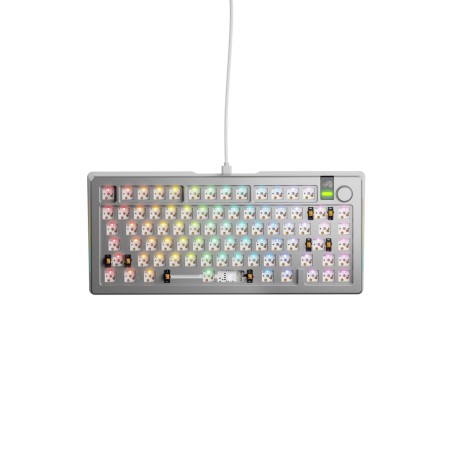 Klawiatura Do Gier Glorious Gmmk 3 Pro 75% Custom Gaming-Tastatur - Barebone, Ansi-Layout, Srebrna